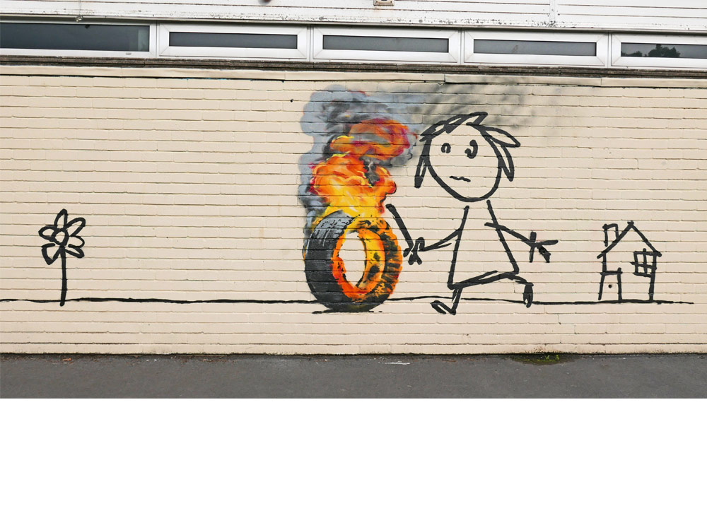 banksy murales scuola